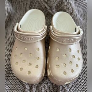 CROCS Gold worn only a few times
